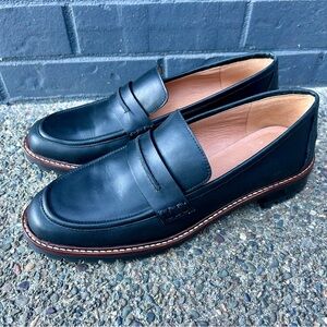 Madewell loafers, black leather